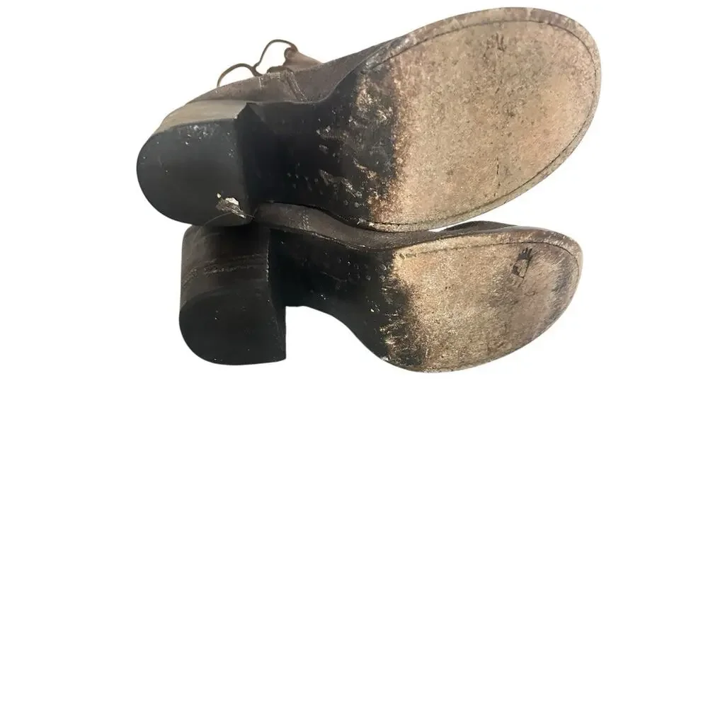 Freebird by Steven FB-Brock Suede Over The Knee Boho Rustic Gray Boots 8